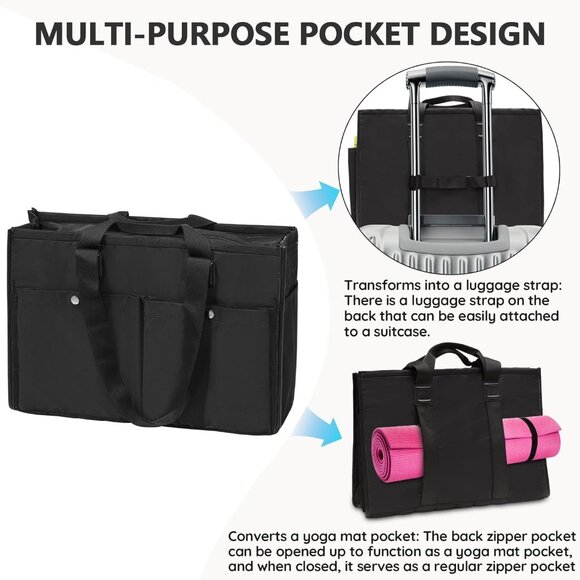 Trendy 29L Cow Print Tote Bag for Women - Stylish Embroidery Handbag - Picture 4 of 9